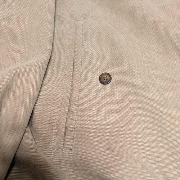Vintage Chaps Ralph Lauren Beige Windbreaker Men's XL Full Front Zipper - Picture 3 of 7